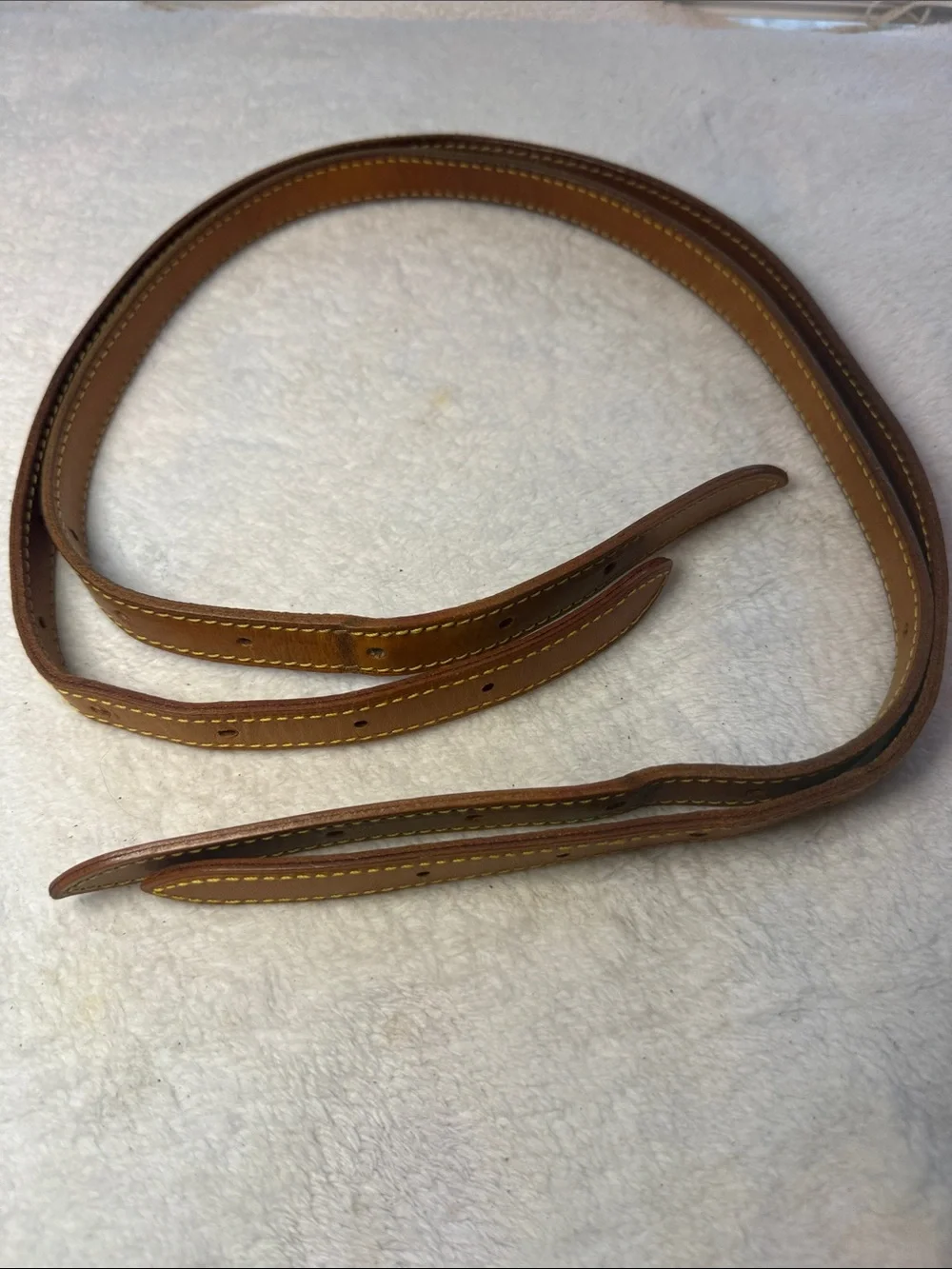 1 set of Louis Vuitton leather straps